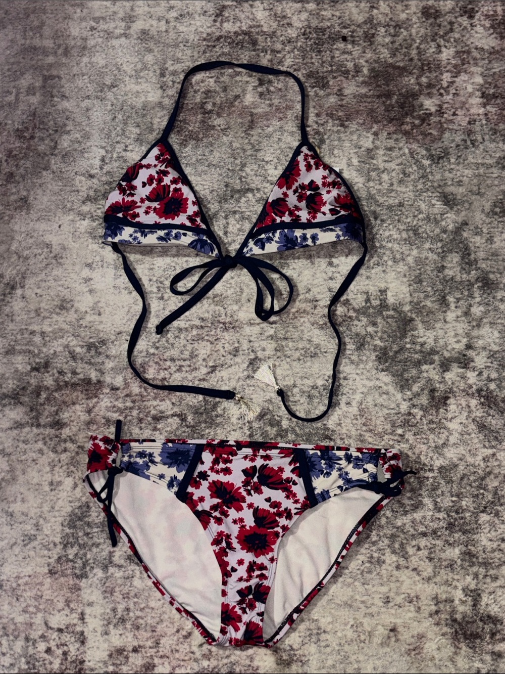 XL Gibson Latimer Floral Triangle Bikini set